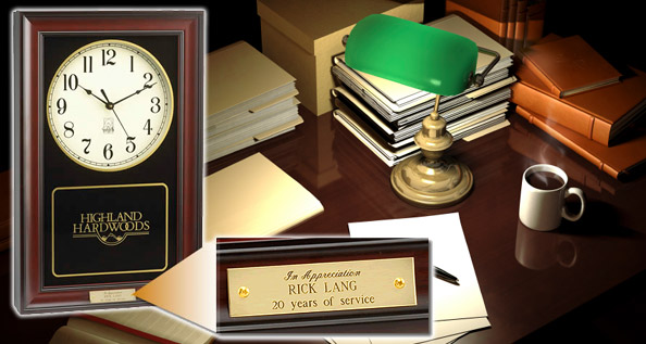 personalize your clock award